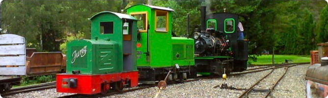 Drei markante Lokomotiven